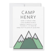 Invitación a la fiesta de cumpleaños del campament