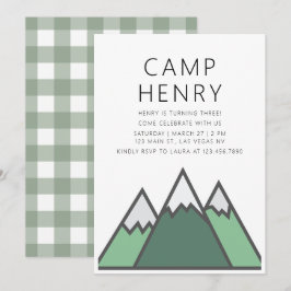 Invitación a la fiesta de cumpleaños del campament