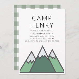 Invitación a la fiesta de cumpleaños del campament