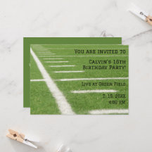 Invitación a la fiesta de cumpleaños del campo de 