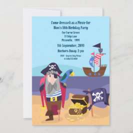 Invitación a la fiesta de cumpleaños del capitán P