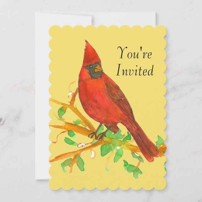 Invitación a la fiesta de cumpleaños del cardenal  (Anverso)