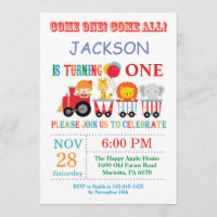 Invitación a la fiesta de cumpleaños del Carnaval