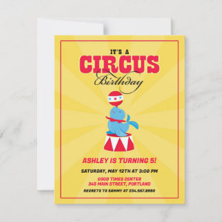 Invitación a la fiesta de cumpleaños del Carnaval