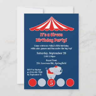 Invitación a la fiesta de cumpleaños del Carnaval 