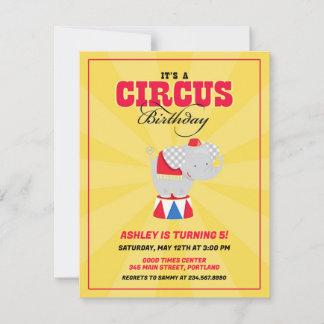 Invitación a la fiesta de cumpleaños del Carnaval