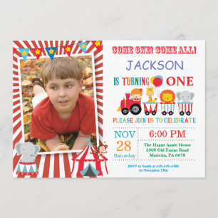 Invitación a la fiesta de cumpleaños del Carnaval