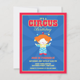 Invitación a la fiesta de cumpleaños del Carnaval