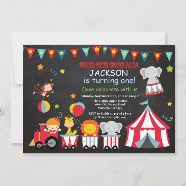 Invitación a la fiesta de cumpleaños del Carnaval  (Anverso)