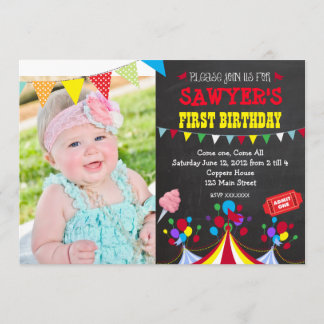 Invitación a la fiesta de cumpleaños del Carnaval 