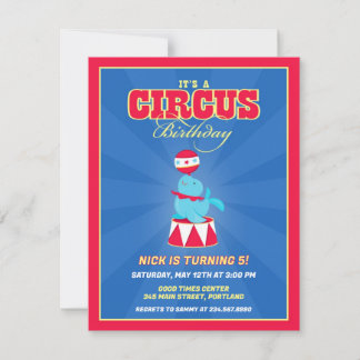 Invitación a la fiesta de cumpleaños del Carnaval