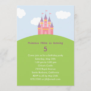 Invitación a la fiesta de cumpleaños del Castillo