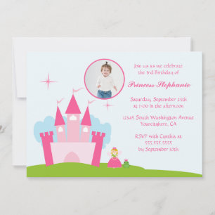 Invitación a la fiesta de cumpleaños del castillo