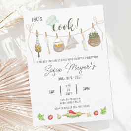 Invitación a la fiesta de cumpleaños del chef Coci