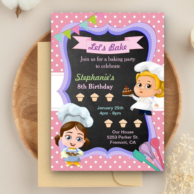 Invitación a la fiesta de cumpleaños del chef de l (Subido por el creador)