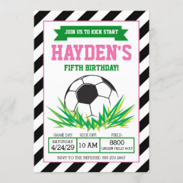 Invitación a la fiesta de cumpleaños del chica