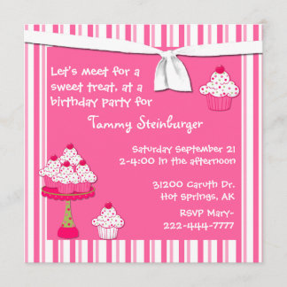 Invitación a la fiesta de cumpleaños del Chica