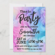 Invitación a la fiesta de cumpleaños del Chica Arc