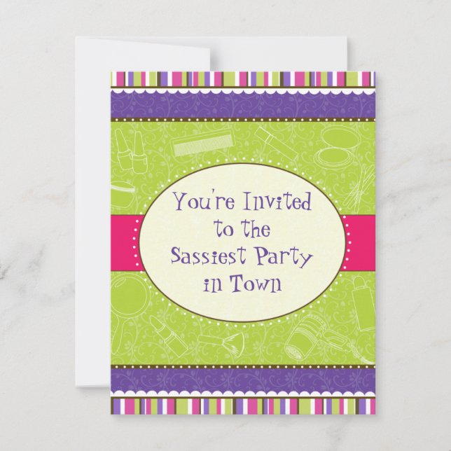 Invitación a la fiesta de cumpleaños del Chica asi (Anverso)