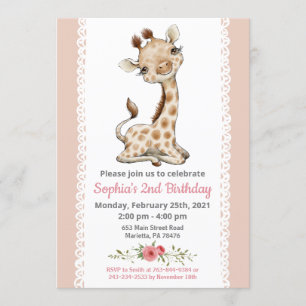 Invitación a la fiesta de cumpleaños del chica Bab