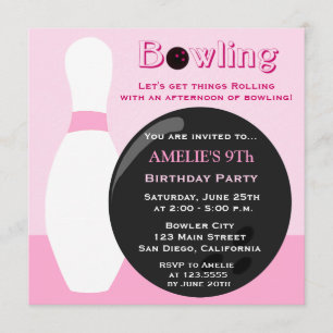 Invitación a la fiesta de cumpleaños del Chica Bow