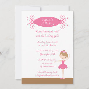 Invitación a la fiesta de cumpleaños del chica cua