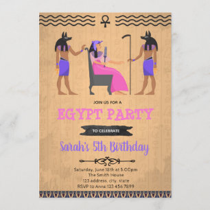 Invitación a la fiesta de cumpleaños del chica de 