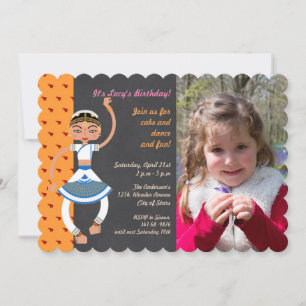 Invitación a la fiesta de cumpleaños del chica de