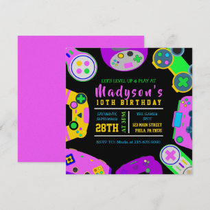 Invitación a la fiesta de cumpleaños del Chica de 