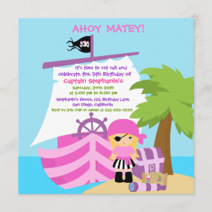 Invitación a la fiesta de cumpleaños del Chica de