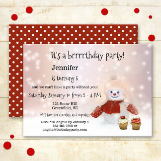 Invitación a la fiesta de cumpleaños del Chica de