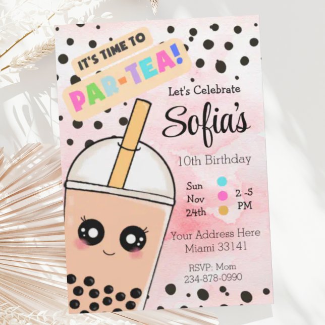Invitación a la fiesta de cumpleaños del Chica de  (Subido por el creador)