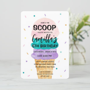 Invitación a la fiesta de cumpleaños del Chica de 