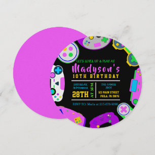 Invitación a la fiesta de cumpleaños del Chica de 