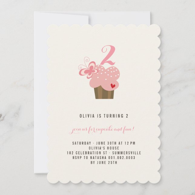 Invitación a la fiesta de cumpleaños del Chica del (Anverso)