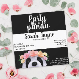 Invitación a la fiesta de cumpleaños del Chica del