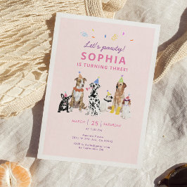 Invitación a la fiesta de cumpleaños del Chica del