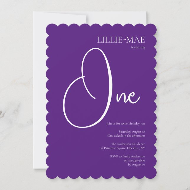 Invitación a la fiesta de cumpleaños del Chica mor (Anverso)