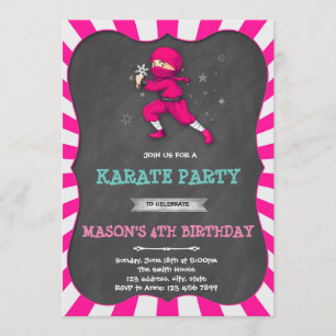 Invitación a la fiesta de cumpleaños del chica Nin