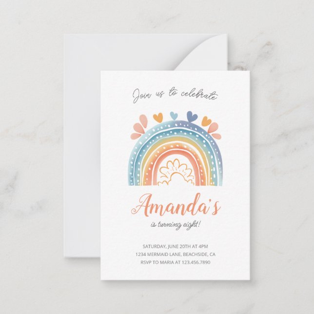 Invitación a la fiesta de cumpleaños del Chica Pas (Anverso)