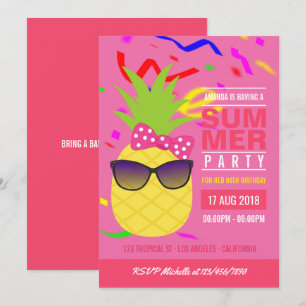 Invitación a la fiesta de cumpleaños del Chica ros
