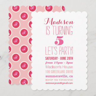 Invitación a la fiesta de cumpleaños del Chica ros