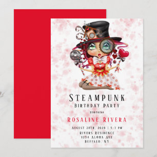 Invitación a la fiesta de cumpleaños del Chica Ste