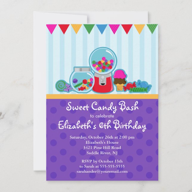 Invitación a la fiesta de cumpleaños del Chica Swe (Anverso)