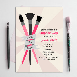 Invitación a la fiesta de cumpleaños del chica - T