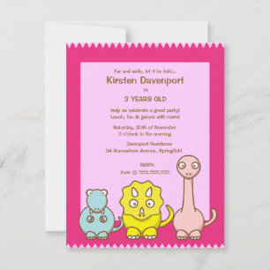 Invitación a la fiesta de cumpleaños del Chica tem