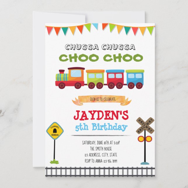 Invitación a la fiesta de cumpleaños del chico del (Anverso)