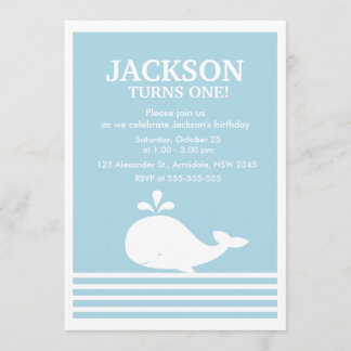 Invitación a la fiesta de cumpleaños del chico del