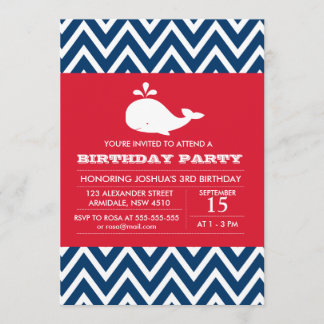 Invitación a la fiesta de cumpleaños del chico del