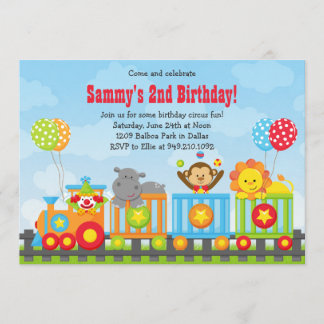 Invitación a la fiesta de cumpleaños del Circo Inf